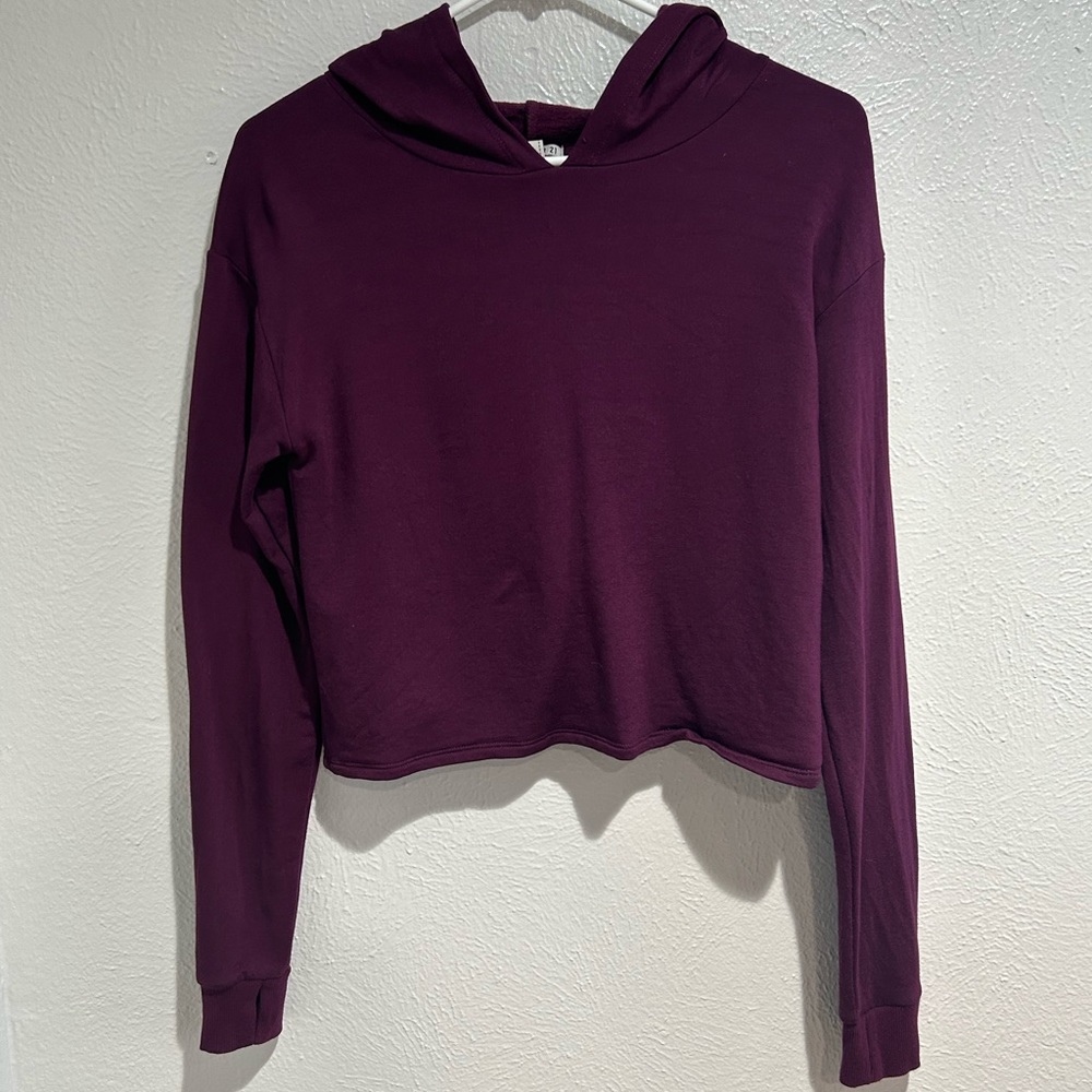 Crop Hoodie with Open Back